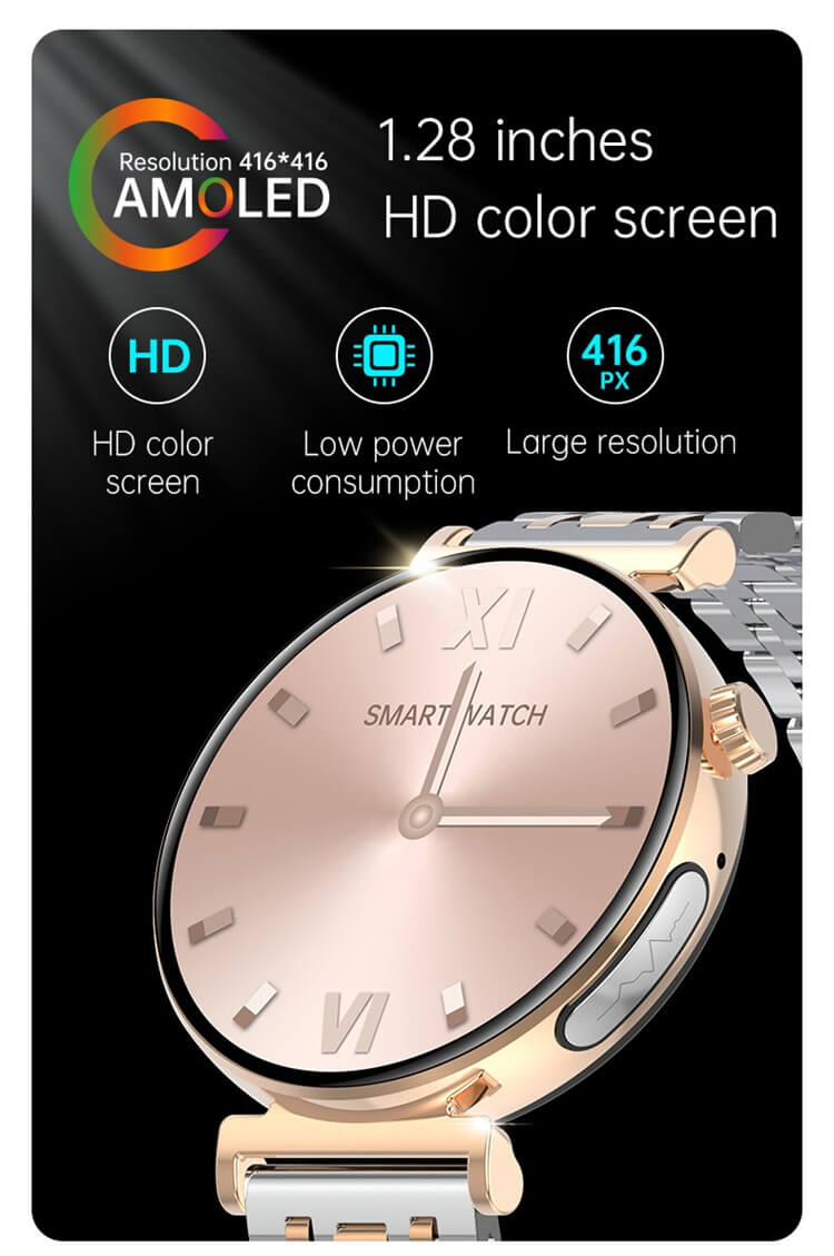 JA02 Smartwatch 1,28 Zoll AMOLED-Bildschirm EKG-Gesundheitserkennung Bluetooth-Anruf-Shenzhen Shengye Technology Co.,Ltd