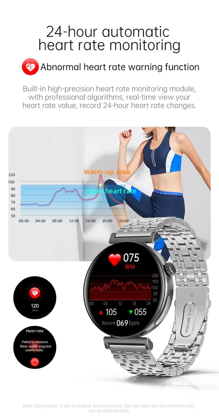 JA02 Smartwatch 1,28 Zoll AMOLED-Bildschirm EKG-Gesundheitserkennung Bluetooth-Anruf-Shenzhen Shengye Technology Co.,Ltd