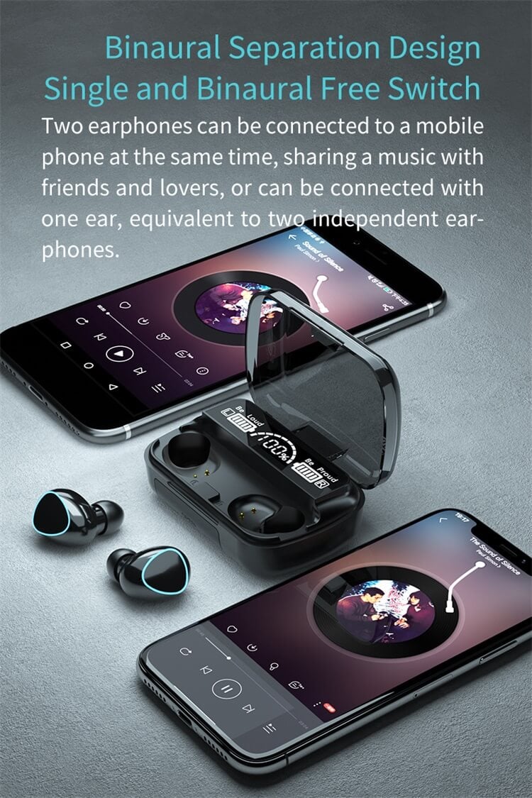 M10 fülhallgató könnyű 9D zajcsökkentő nagy kapacitású töltőkabin Divat megjelenés Design-Shenzhen Shengye Technology Co., Ltd.
