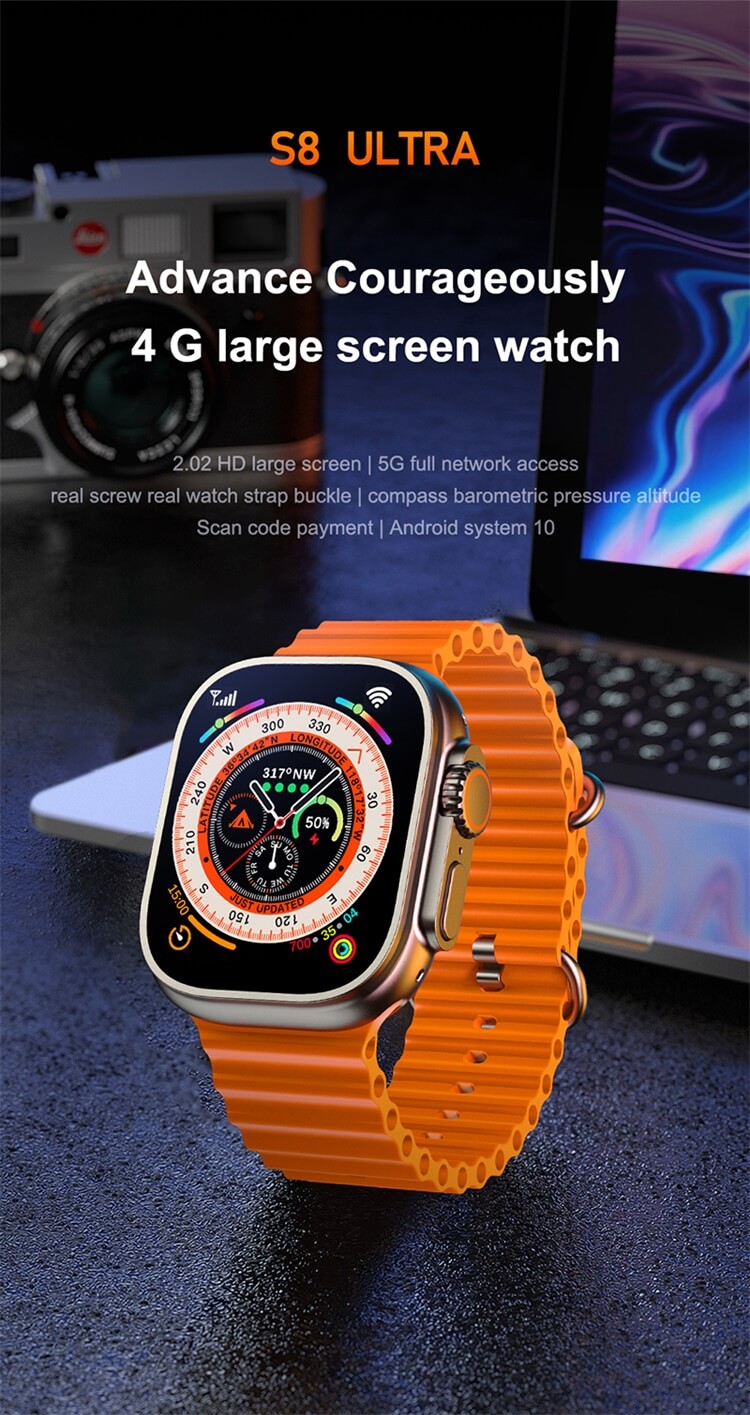 X8 Smartwatch 4G/5G Rete completa Accesso alle chiamate HD Bussola Direzione di posizionamento Forte capacità della batteria-Shenzhen Shengye Technology Co., Ltd