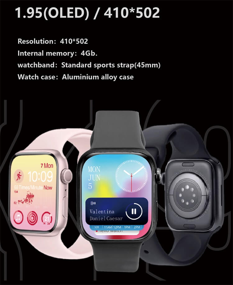 Hello3 Pro+Smartwatch 1,95 Zoll großer High-Definition-Bildschirm Mehrere Sportmodi IP68 wasserdicht-Shenzhen Shengye Technology Co.,Ltd