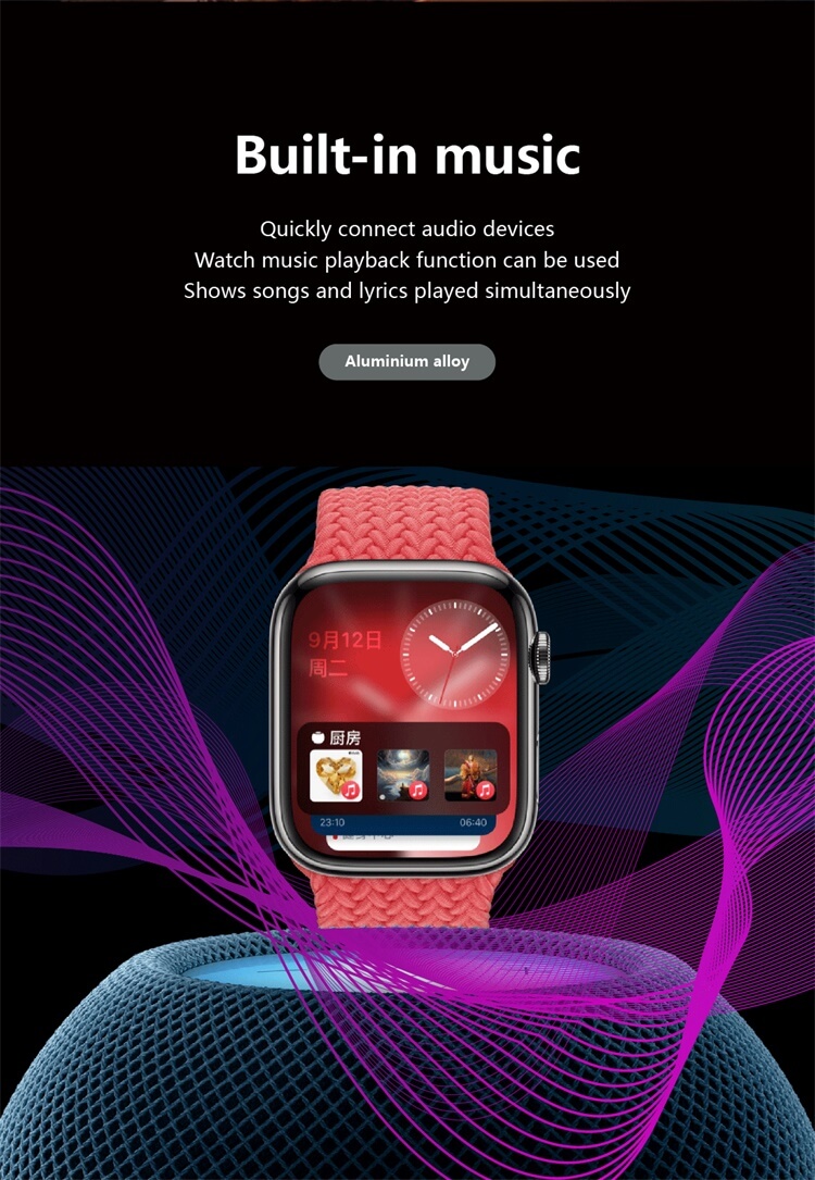 Hello3 Pro+Smartwatch 1.95 Inch Large High Definition Screen Multiple Sports Modes IP68 Waterproof-Shenzhen Shengye Technology Co. Ltd