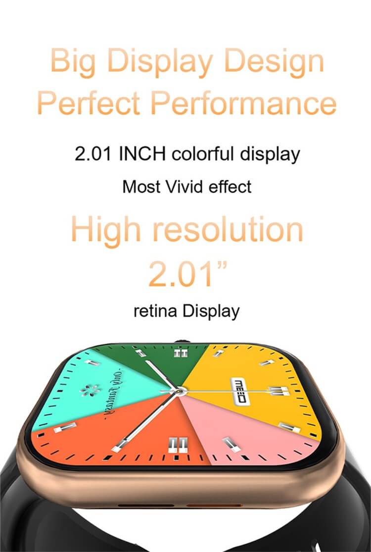 Reloj inteligente GL-8 de 2,02 pulgadas con pantalla grande, diseño de apariencia cuadrada con esfera de reloj DIY-Shenzhen Shengye Technology Co.,Ltd