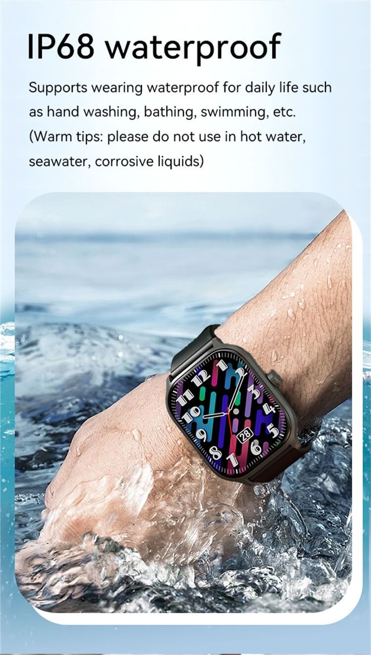 Умные часы X8 с большим цветным экраном 2,01 дюйма, профессиональные фитнес-руководства, IP68, водонепроницаемые-Shenzhen Shengye Technology Co.,Ltd