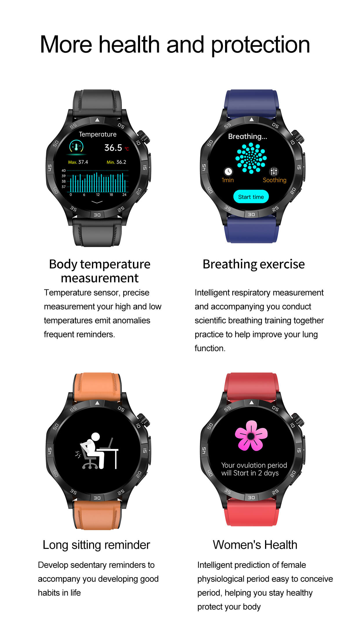 Έξυπνο ρολόι ET381 1,43 ιντσών AMOLED Screen ECG Testing Bluetooth Call Professional Fitness Monitoring-Shenzhen Shengye Technology Co.,Ltd