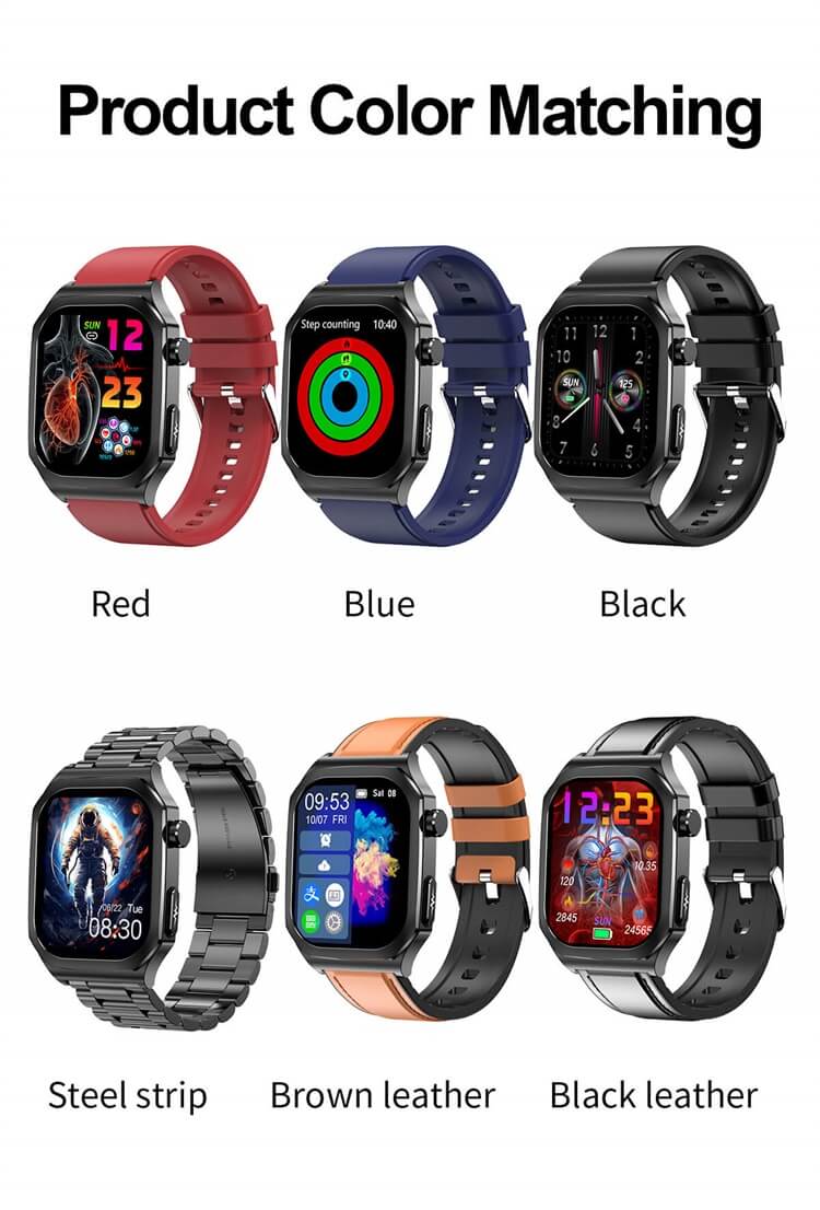 ET280 Smartwatch Elektrokardiyogram Testi Kan Şekeri İzleme SOS Acil Çağrı-Shenzhen Shengye Technology Co.,Ltd