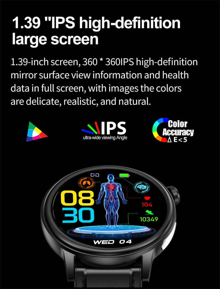 ET470 Smartwatch 1.39 pollici IPS Full Touch Screen ad alta definizione Monitoraggio elettrocardiogramma-Shenzhen Shengye Technology Co., Ltd