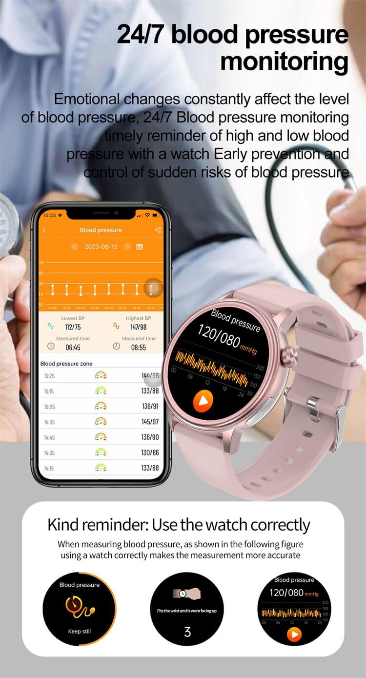 ET470 Smartwatch 1.39 pollici IPS Full Touch Screen ad alta definizione Monitoraggio elettrocardiogramma-Shenzhen Shengye Technology Co., Ltd