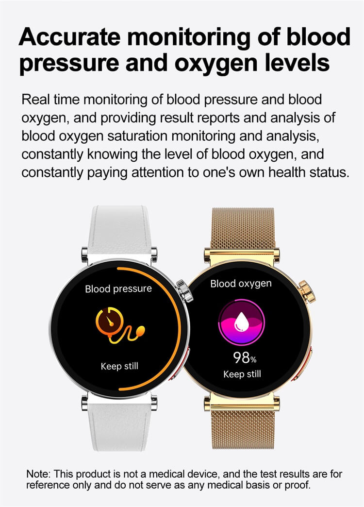 ET490 Smartwatch Montre de santé pour femmes Surveillance ECG précise Conception d'apparence ronde-Shenzhen Shengye Technology Co., Ltd