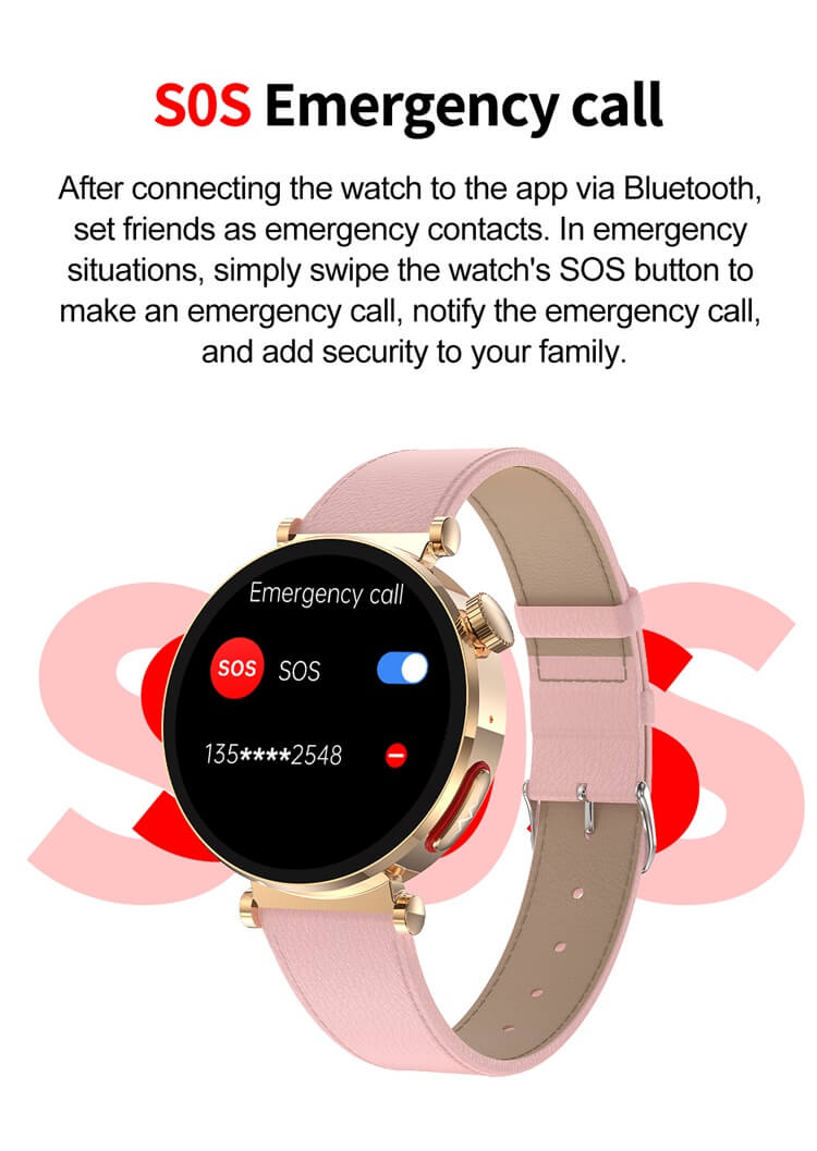 ET490 Smartwatch Montre de santé pour femmes Surveillance ECG précise Conception d'apparence ronde-Shenzhen Shengye Technology Co., Ltd