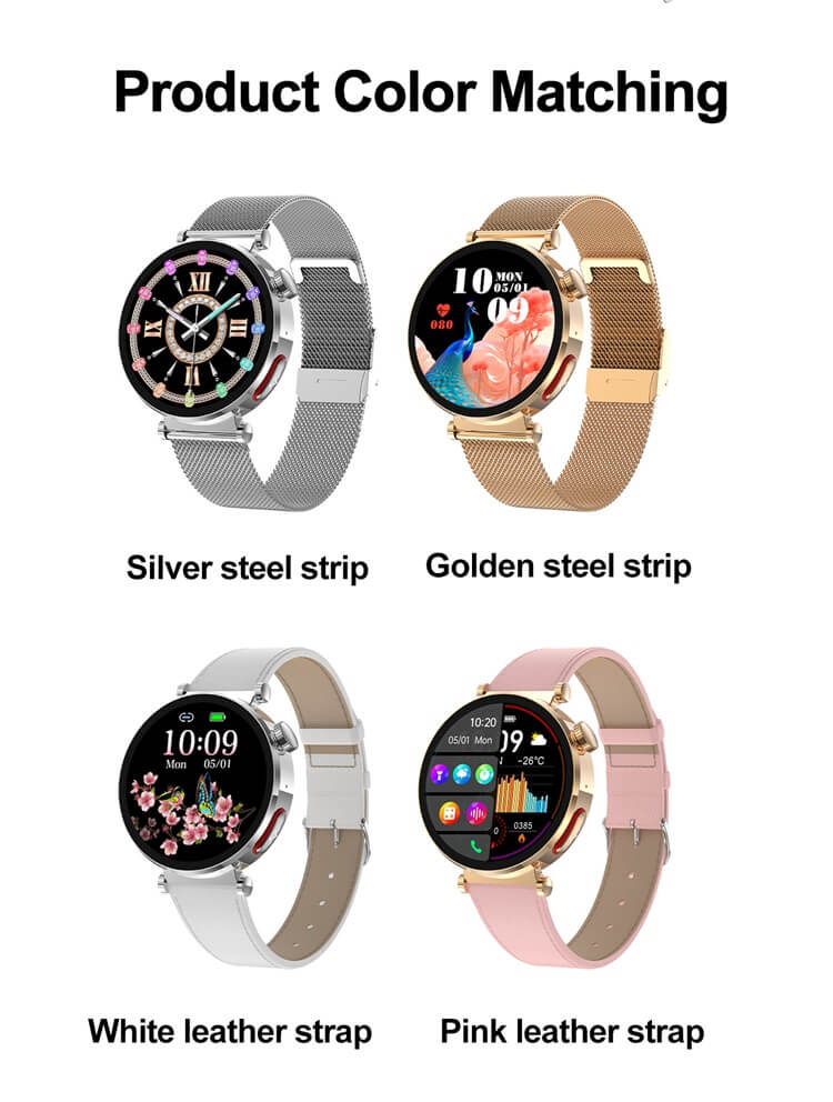 ET490 Smartwatch Montre de santé pour femmes Surveillance ECG précise Conception d'apparence ronde-Shenzhen Shengye Technology Co., Ltd