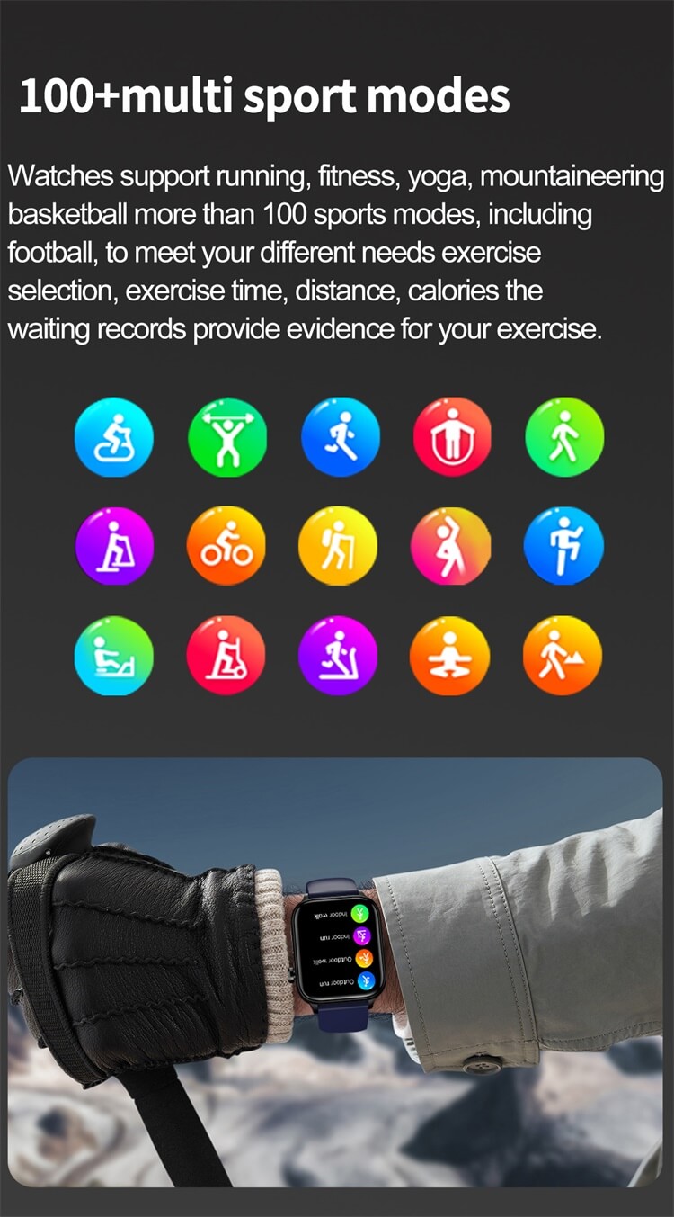 ET570 Smartwatch1,96 Zoll großer Bildschirm Professionelle EKG-Funktion Mehrere Trainingsmodi-Shenzhen Shengye Technology Co.,Ltd