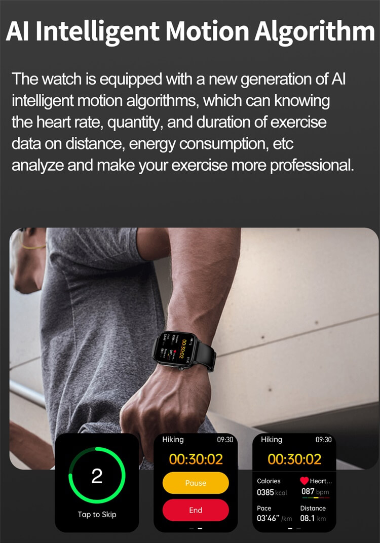 ET570 Smartwatch1,96 Zoll großer Bildschirm Professionelle EKG-Funktion Mehrere Trainingsmodi-Shenzhen Shengye Technology Co.,Ltd