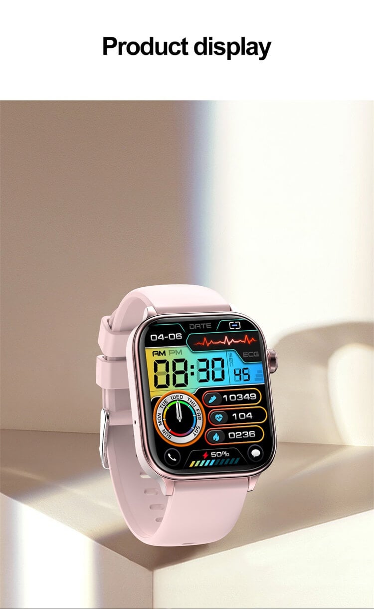 ET570 Smartwatch1,96 Zoll großer Bildschirm Professionelle EKG-Funktion Mehrere Trainingsmodi-Shenzhen Shengye Technology Co.,Ltd