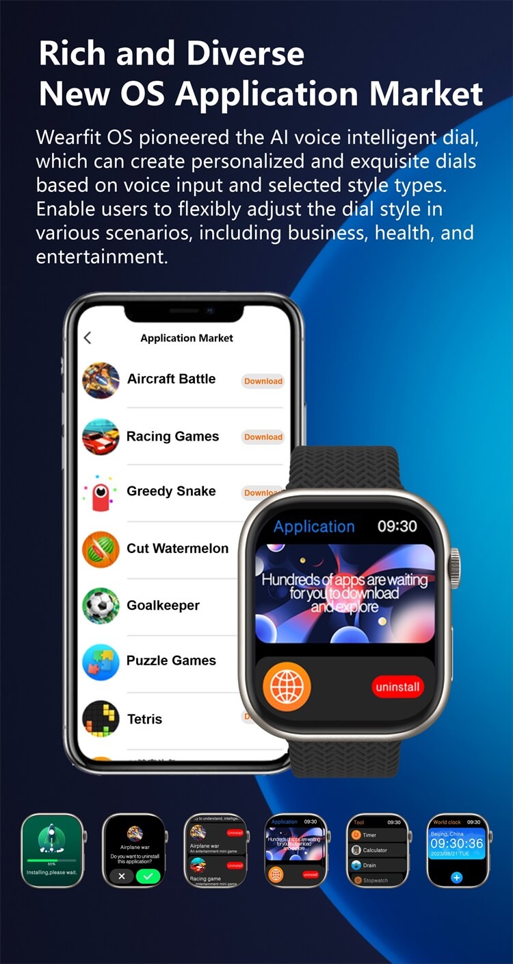 HK9 PRO MAX+Smartwatch 2.02 Inches AMOLED Screen 3D Visual Action Professional Sports Guidance-Shenzhen Shengye Technology Co. Ltd