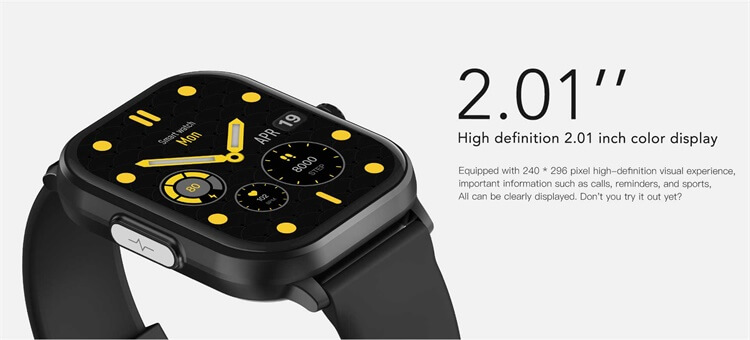 VE12 Smartwatch Pomiar EKG 2,01 cala Duży ekran Profesjonalne zdrowe monitorowanie-Shenzhen Shengye Technology Co., Ltd