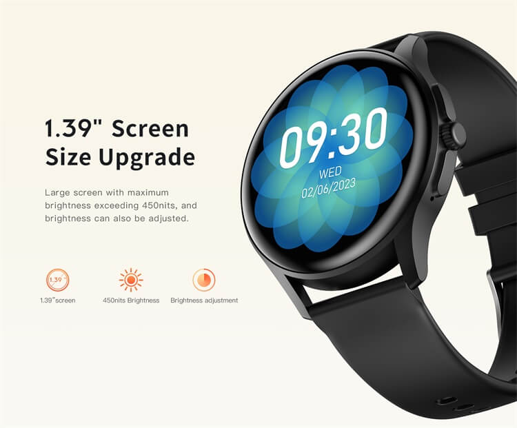 VE15 Smartwatch 1,39 ιντσών Μεγάλη οθόνη υψηλής ευκρίνειας Ηλεκτροκαρδιογράφημα Δοκιμή υγιούς παρακολούθησης-Shenzhen Shengye Technology Co.,Ltd