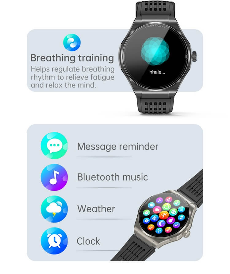 VE35 PRO Smartwatch 1,43 HD-Zoll-Großbildschirm, Bluetooth-Wählfunktion, gesunde Überwachung – Shenzhen Shengye Technology Co., Ltd