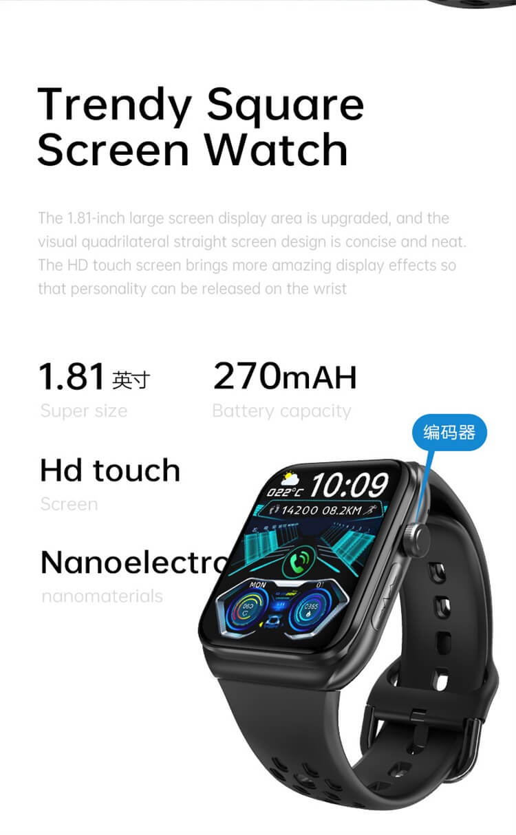 VE30 Smartwatch Blutfettüberwachung Mehrere Sportmodi Lange Akkulaufzeit-Shenzhen Shengye Technology Co.,Ltd