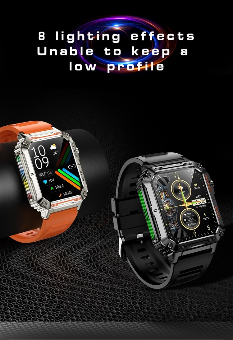 VD38 Smartwatch Outdoor Recreation Watch Dynamic LED Luminous Effect Support Waterproof-Shenzhen Shengye Technology Co.,Ltd