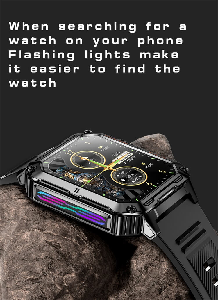 VD38 Smartwatch Açık Hava Rekreasyon Saati Dinamik LED Işık Efekti Desteği Su Geçirmez-Shenzhen Shengye Technology Co.,Ltd