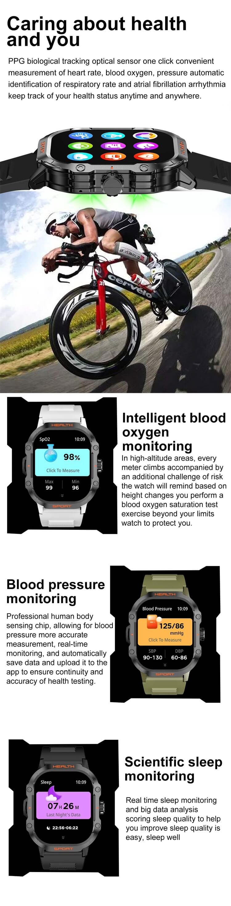 VD32 PRO Smartwatch Outdoor-Sportuhr Lange Akkulaufzeit Leichtes Tragen-Shenzhen Shengye Technology Co.,Ltd