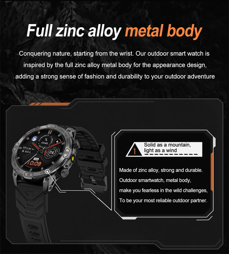 VD36 PRO Smartwatch 1,43 Zoll HD AMOLED-Bildschirm Kompass Positionierungshilfe Outdoor-Sportuhr-Shenzhen Shengye Technology Co.,Ltd