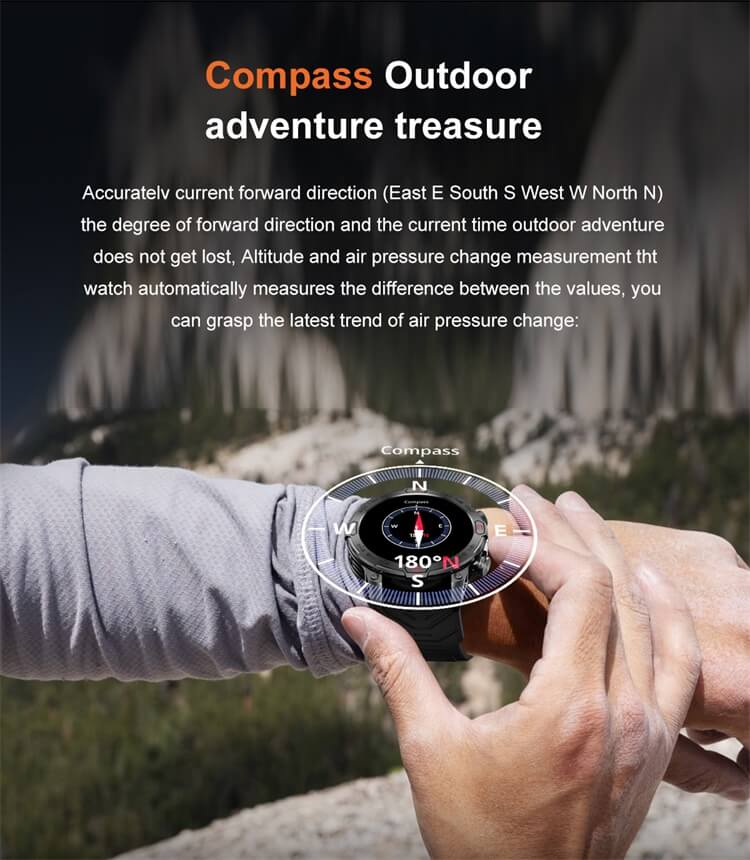 VD36 PRO Smartwatch 1,43 pouces HD AMOLED écran boussole positionnement guidage montre de sport de plein air-Shenzhen Shengye Technology Co., Ltd