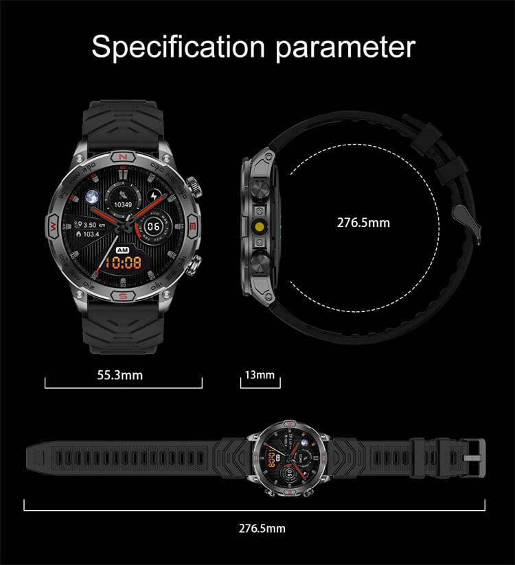 VD36 PRO Smartwatch 1.43 pulgadas HD Pantalla AMOLED Brújula Orientación de posicionamiento Reloj deportivo al aire libre-Shenzhen Shengye Technology Co.,Ltd