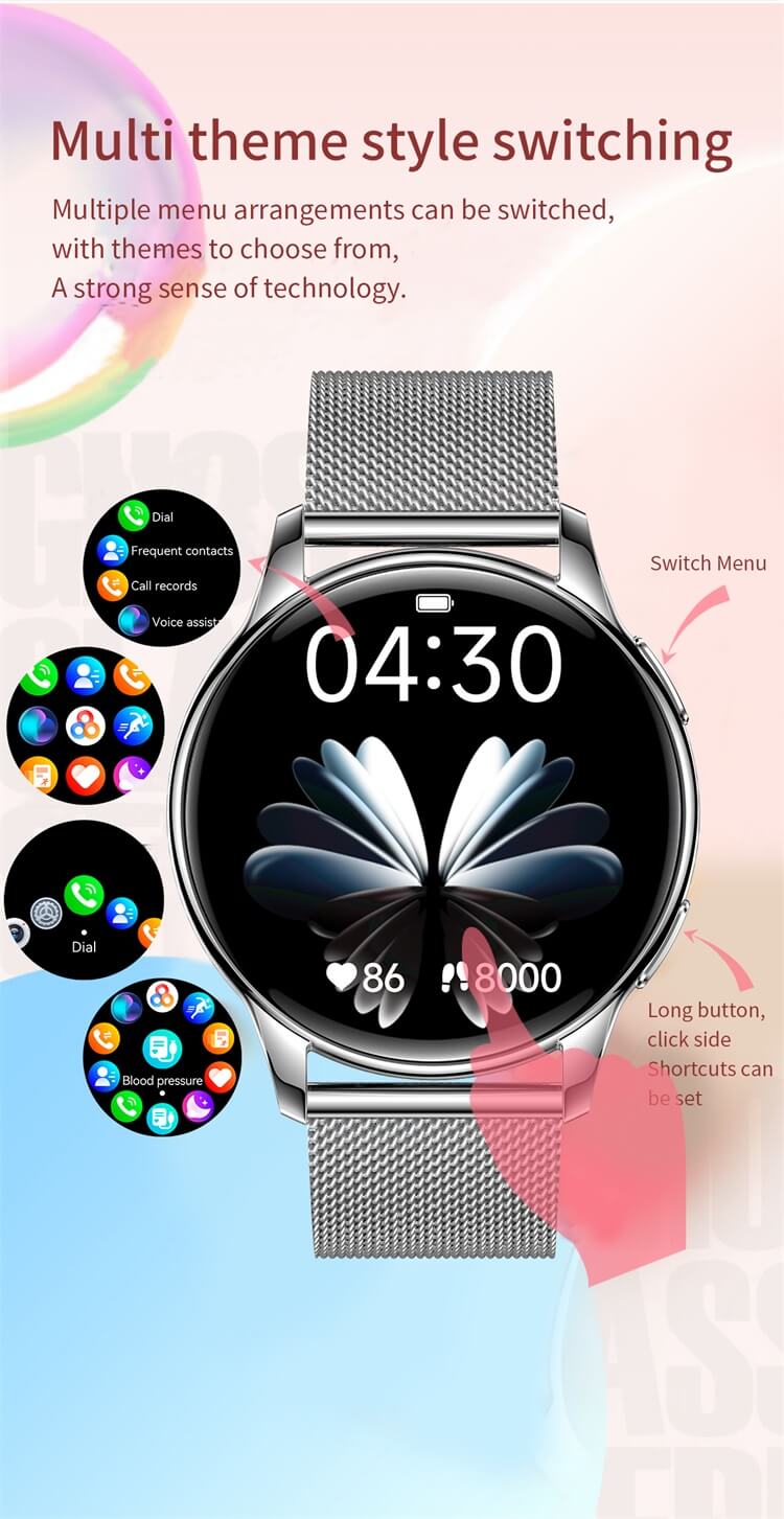 Reloj inteligente VL39 PRO Pantalla HD grande de 1,32 pulgadas Batería de larga duración Cambio de estilo multitema-Shenzhen Shengye Technology Co., Ltd