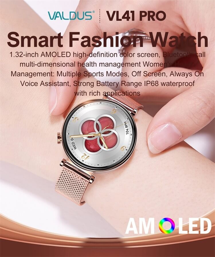 VL41 PRO Smartwatch Moda Diseño liviano Pantalla a color de alta definición IP68 Resistente al agua-Shenzhen Shengye Technology Co.,Ltd
