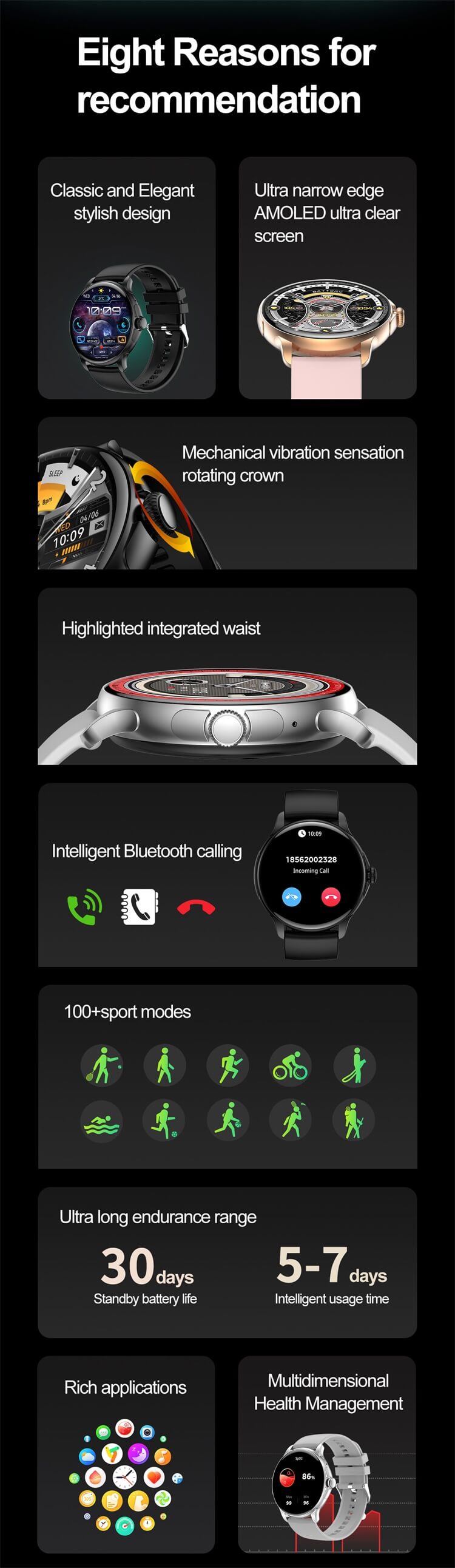 VS15 PRO Smartwatch Pantalla de alta definición Fuerte capacidad de batería Múltiples modos deportivos-Shenzhen Shengye Technology Co., Ltd