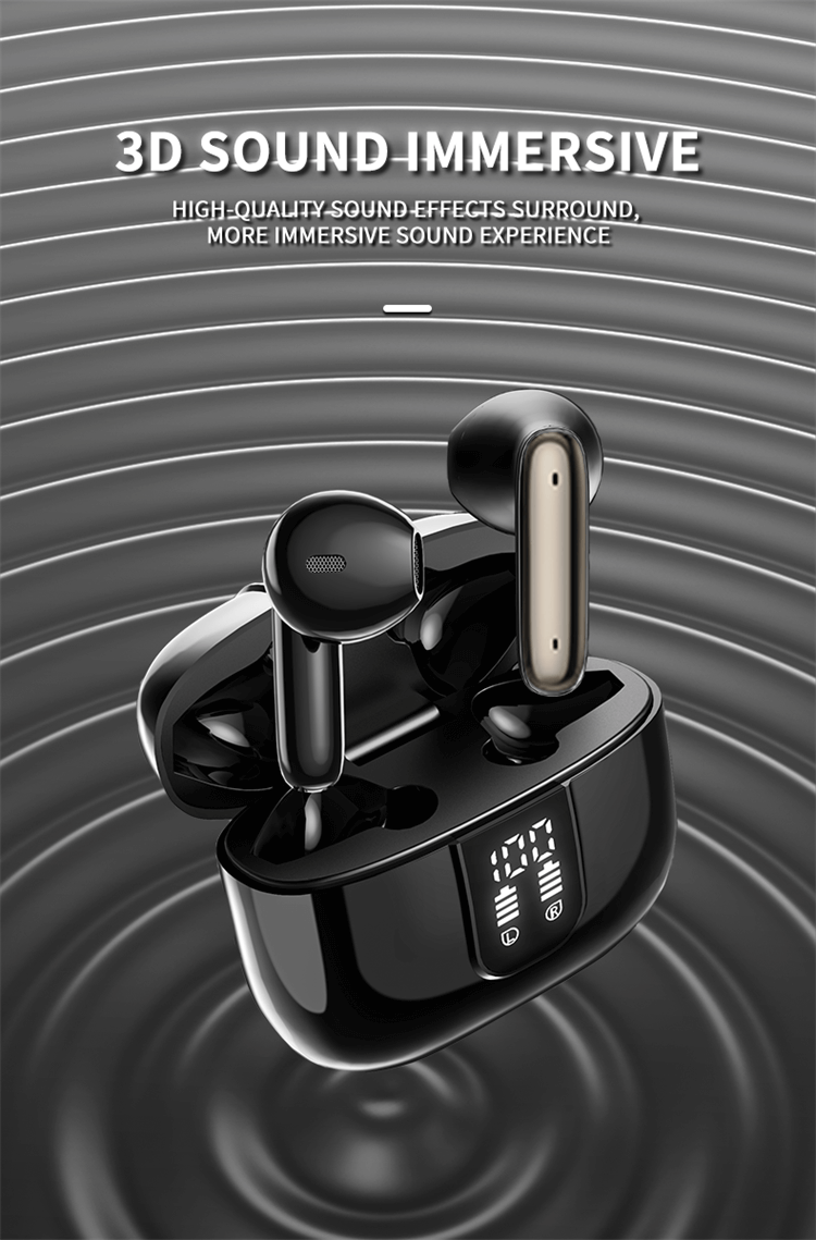 J11 Earbuds BT5.3 Large Battery Capacity Intelligent Digital Display 3D Sound Immersive-Shenzhen Shengye Technology Co. Ltd