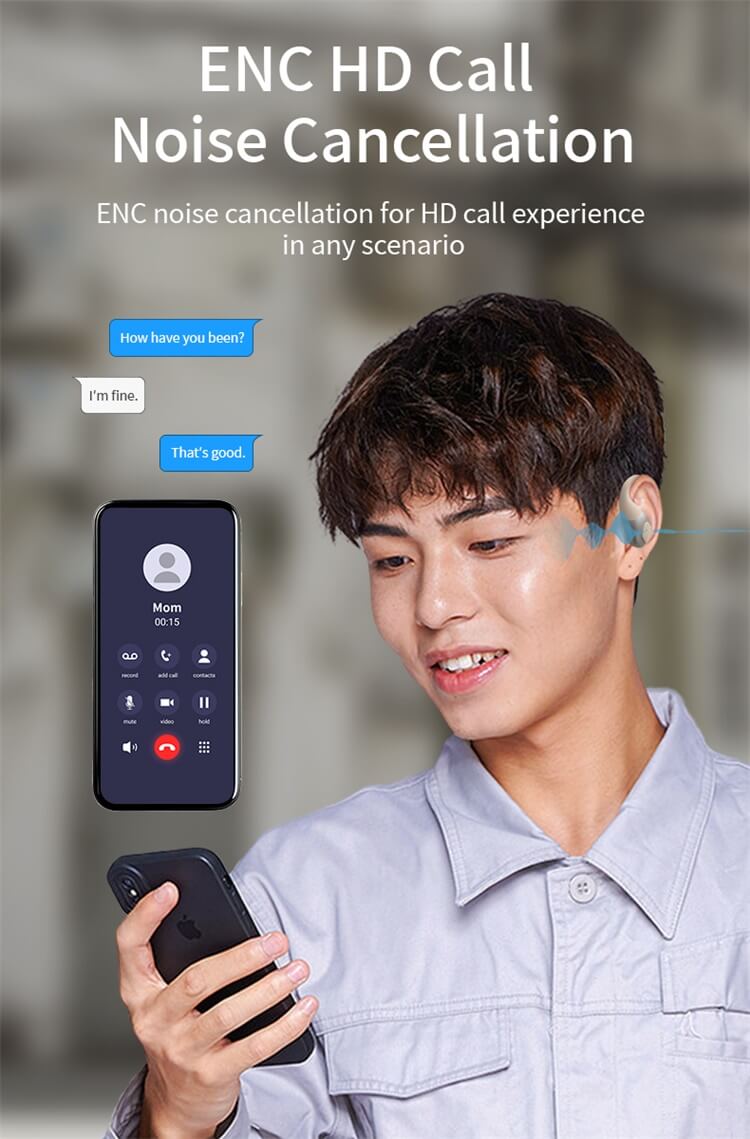 J13 Earbuds ENC Noise Reduction For HD Call Experience Long Lasting Battery Life Ear-hook Design-Shenzhen Shengye Technology Co. Ltd