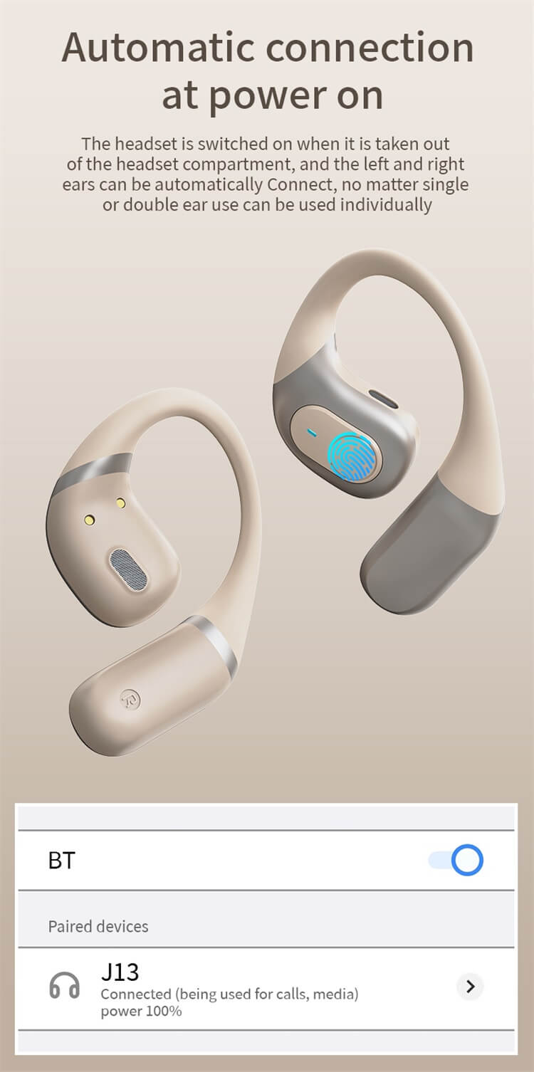 J13 Earbuds ENC Noise Reduction For HD Call Experience Long Lasting Battery Life Ear-hook Design-Shenzhen Shengye Technology Co. Ltd