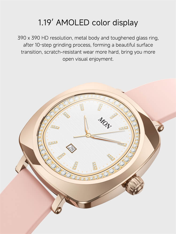 VL40 PRO Smartwatch Montre pour femme de mode Écran AMOLED de 1,19 pouces Mince Léger Portant-Shenzhen Shengye Technology Co., Ltd