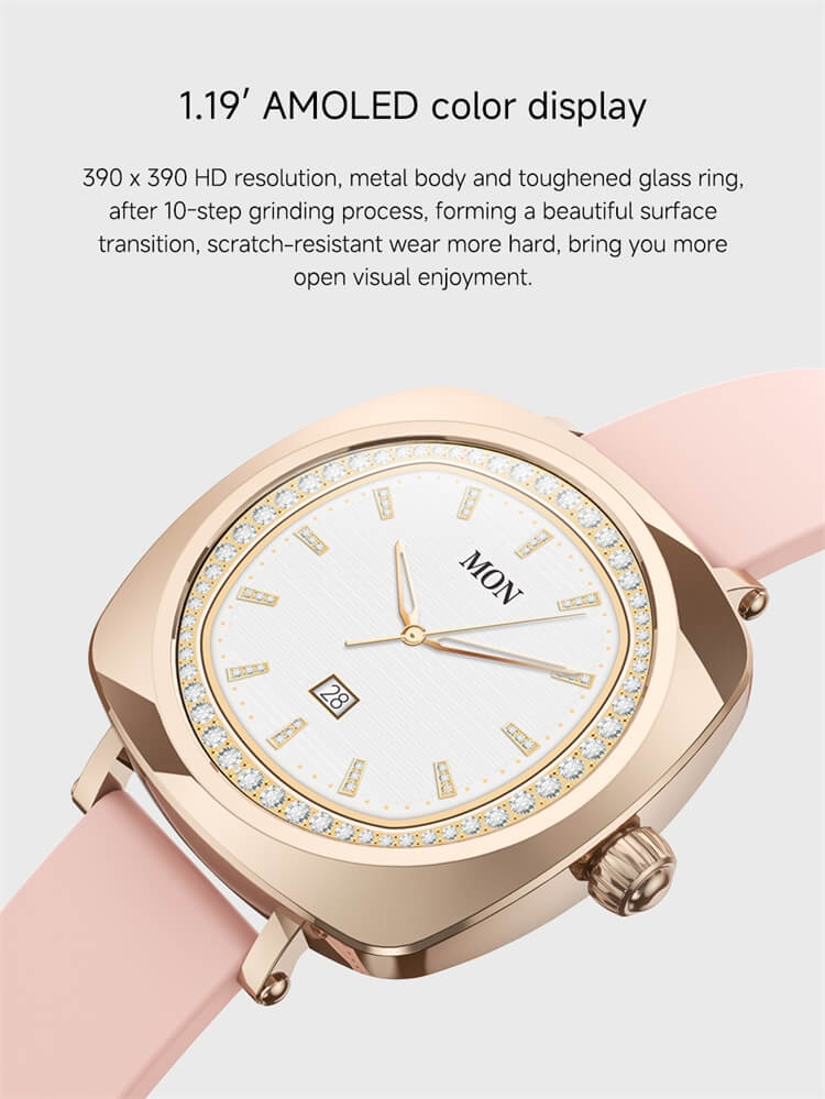 VL40 PRO Smartwatch Fashion Women's Watch 1.19 Inch AMOLED Screen Thin Lightweight Wearing-Shenzhen Shengye Technology Co. Ltd