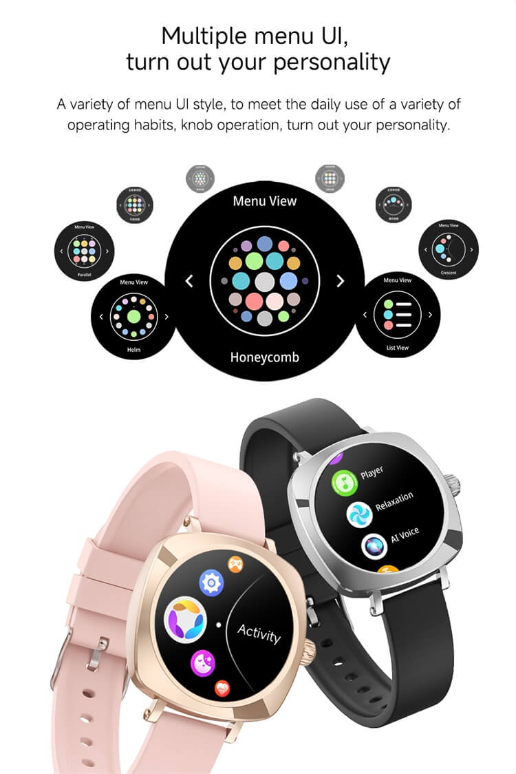 VL40 PRO Smartwatch Fashion Women's Watch 1.19 Inch AMOLED Screen Thin Lightweight Wearing-Shenzhen Shengye Technology Co. Ltd