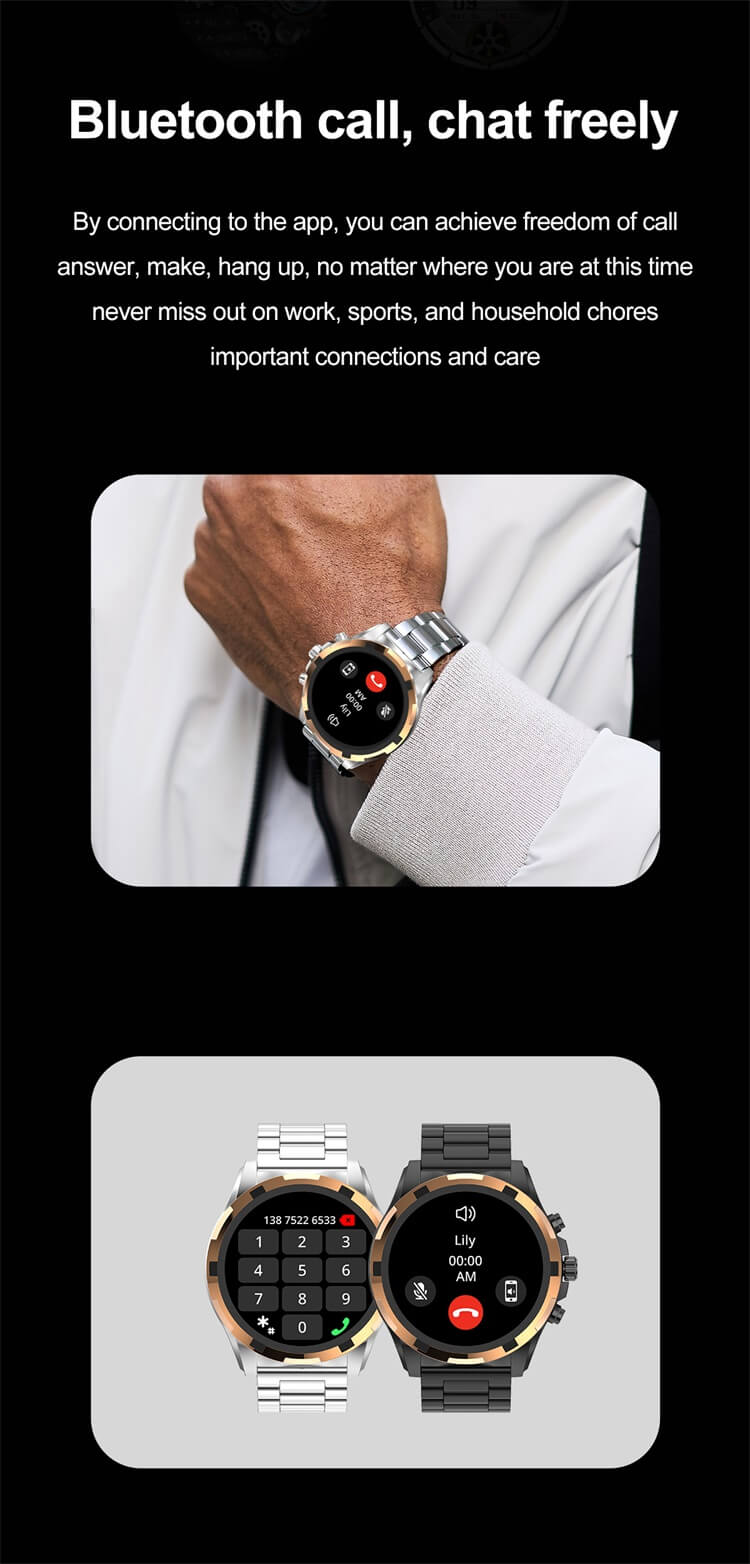 VS43 PRO Smartwatch 1.43 Inch AMOLED Screen Long Battery Life Fashion Stainless Steel Strap-Shenzhen Shengye Technology Co. Ltd