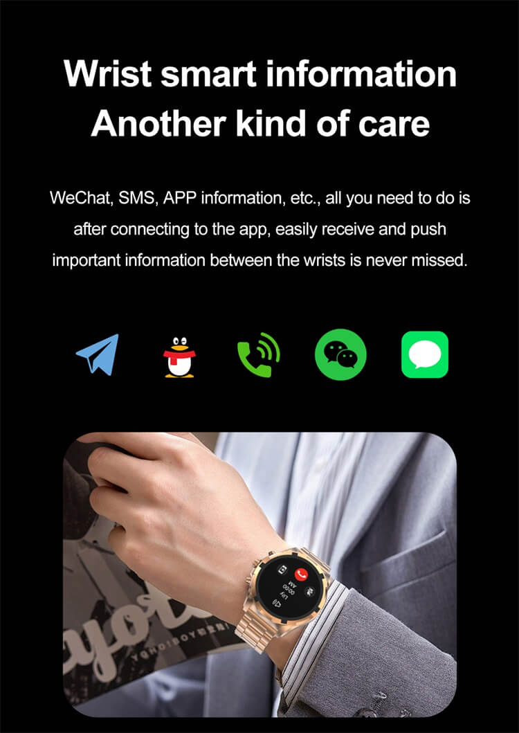 VS43 PRO Smartwatch 1.43 Inch AMOLED Screen Long Battery Life Fashion Stainless Steel Strap-Shenzhen Shengye Technology Co. Ltd