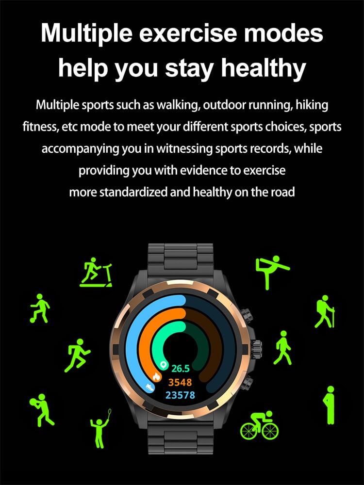 VS43 PRO Smartwatch 1.43 Inch AMOLED Screen Long Battery Life Fashion Stainless Steel Strap-Shenzhen Shengye Technology Co. Ltd