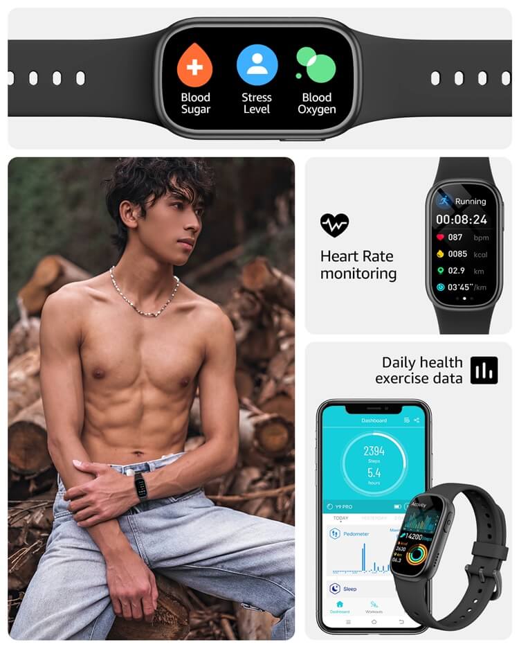 B7 Smartwatch 1.43 Inch Screen Strong Waterproof Power Lightweight Comfortable Fashion Bracelet-Shenzhen Shengye Technology Co.,Ltd