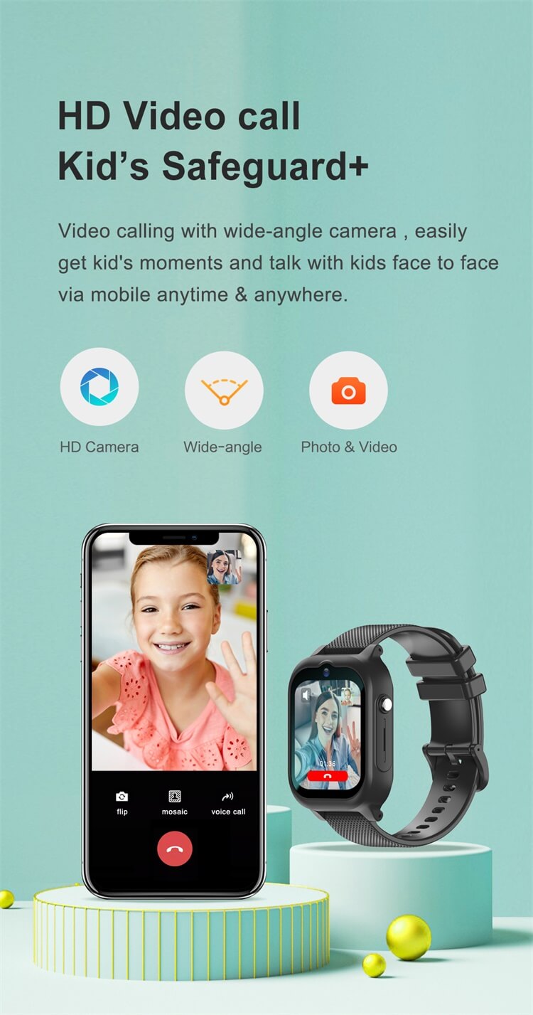K26 smartwatch para crianças 4g netcom hd viedo chamada proteção infantil + bateria de longa duração-shenzhen shengye technology co., ltd