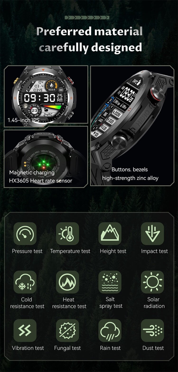 KC82 Smartwatch GPS positionnement Direction montre de sport de plein air forte capacité de batterie-Shenzhen Shengye Technology Co., Ltd