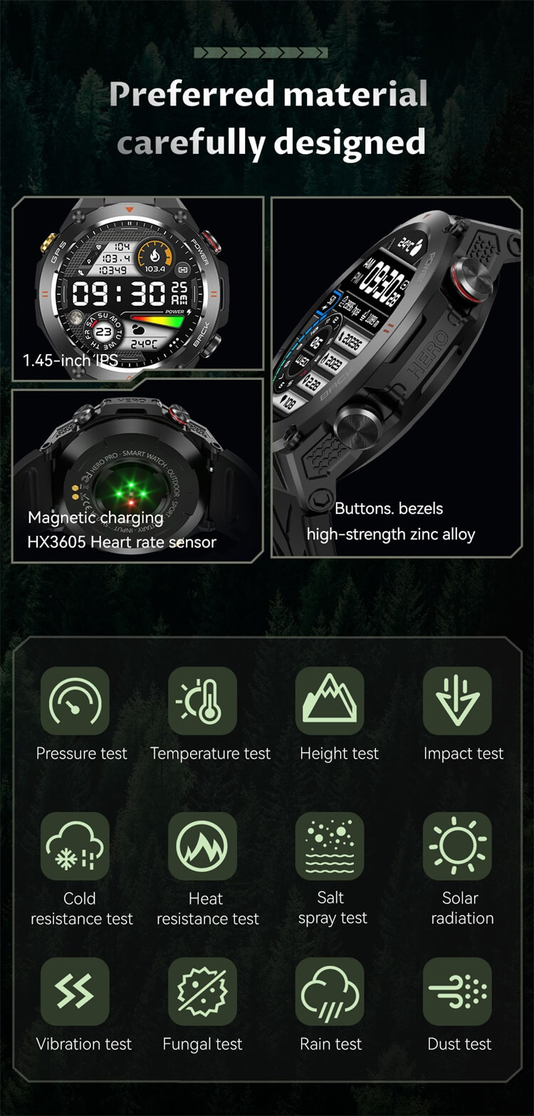 KC82 Smartwatch GPS positionnement Direction montre de sport de plein air forte capacité de batterie-Shenzhen Shengye Technology Co., Ltd