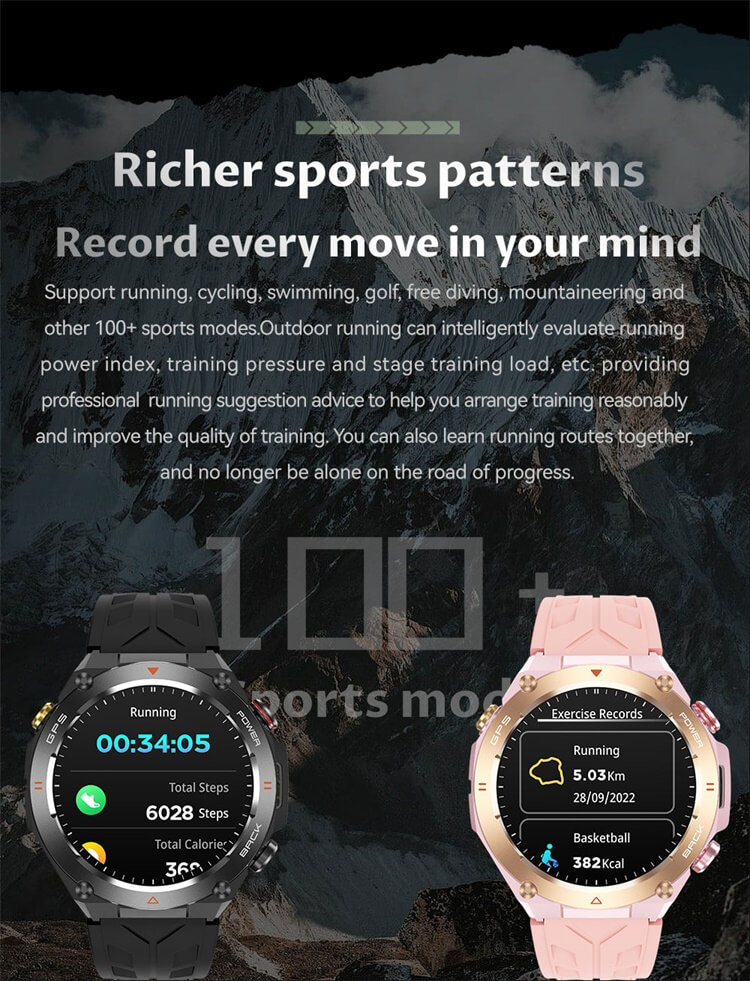 KC82 Smartwatch Dirección de posicionamiento GPS Reloj deportivo al aire libre Capacidad de batería fuerte-Shenzhen Shengye Technology Co., Ltd