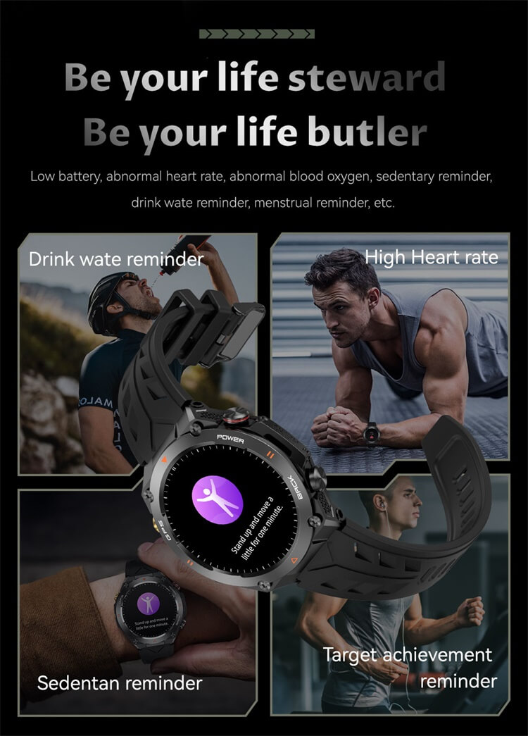 KC82 Smartwatch GPS positionnement Direction montre de sport de plein air forte capacité de batterie-Shenzhen Shengye Technology Co., Ltd