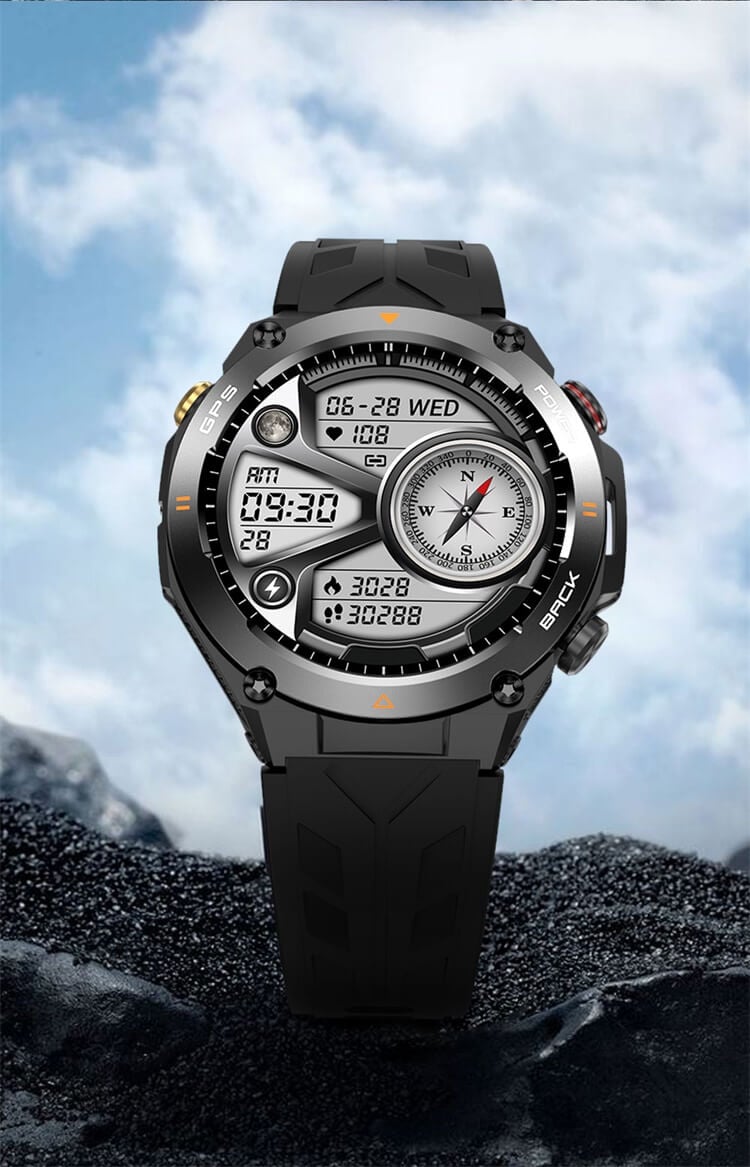 KC82 Smartwatch Dirección de posicionamiento GPS Reloj deportivo al aire libre Capacidad de batería fuerte-Shenzhen Shengye Technology Co., Ltd