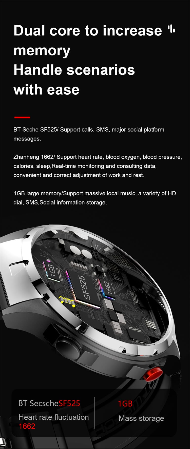 VS47 PRO Smartwatch 1.43 Inch AMOLED Screen Professional Sports Modes Various Straps Types Selection-Shenzhen Shengye Technology Co. Ltd