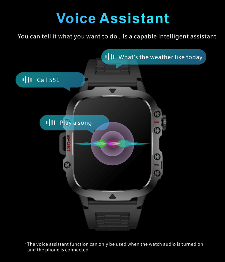 QX11 Smartwatch 1,96 inch groot kleurrijk scherm Professioneel sportmanagement Veelzijdige wijzerplaat-Shenzhen Shengye Technology Co.,Ltd